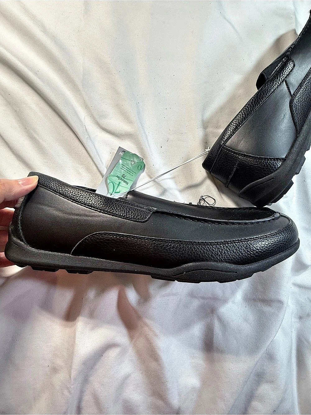 Perry Ellis Ultra Foam Men's Black Loafers - Picture 2 of 4